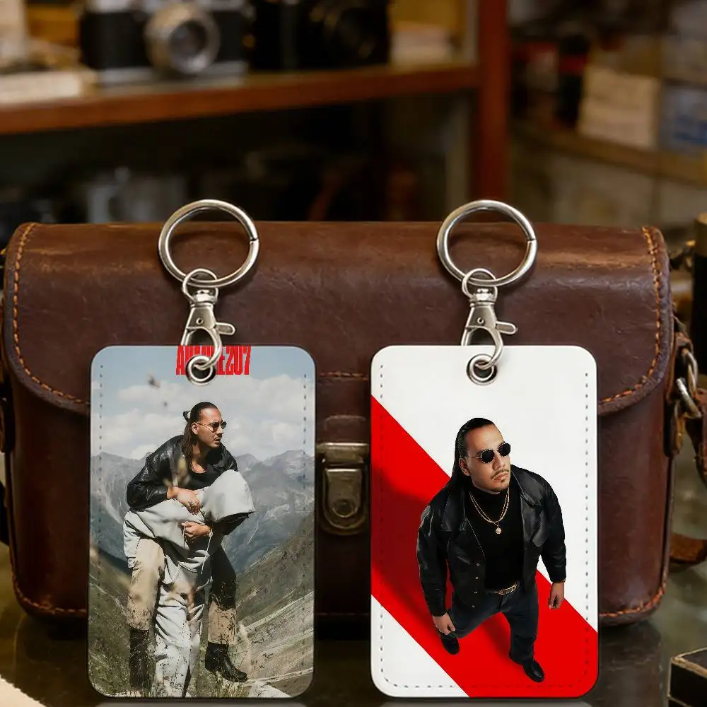Rapper A-Apache 207 21 Gramm PU Soft Leather Rectangular Key Card  Protection Cover Youth Faion Accory Card Holder