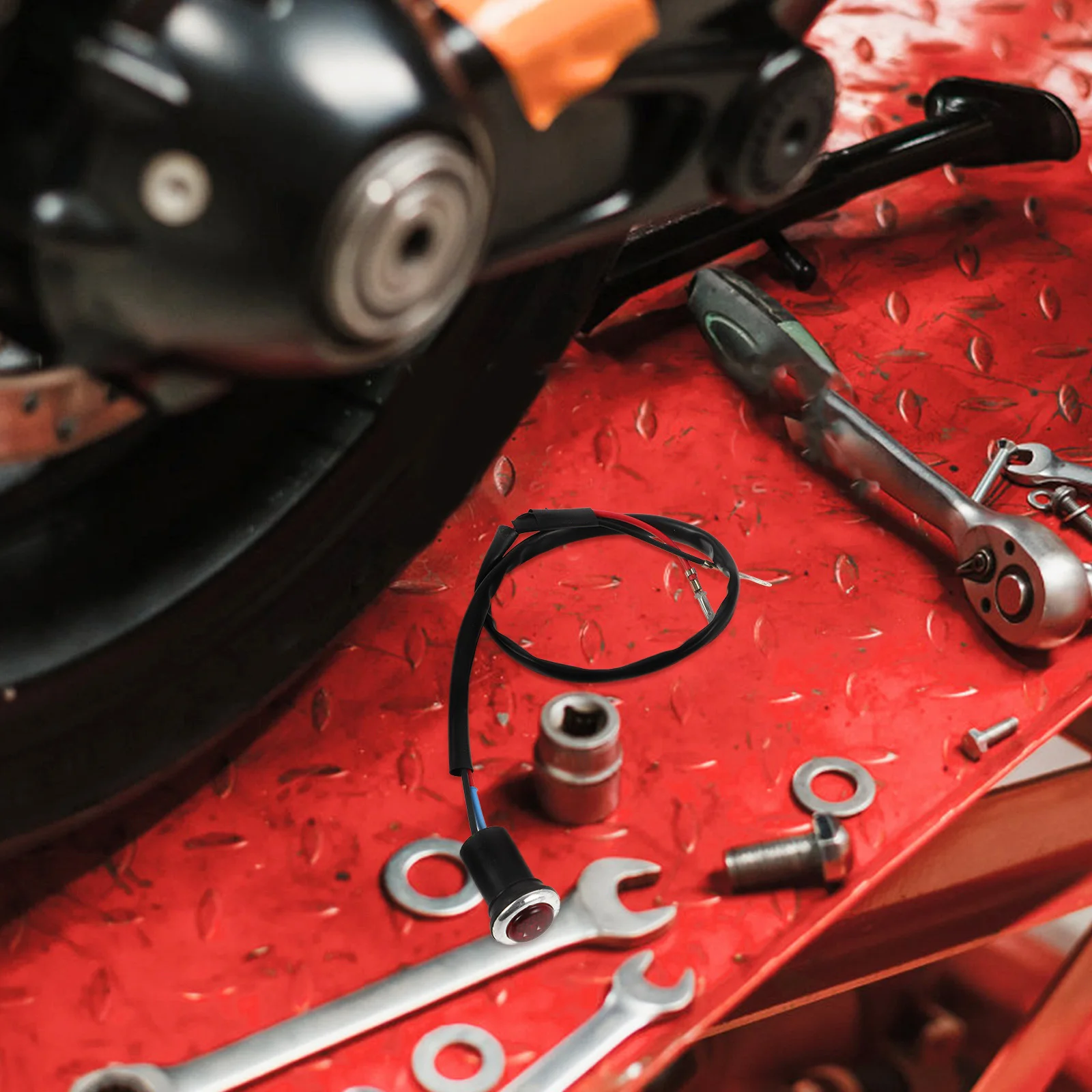 

LED Indicator Light Motorcycle Atv Shifter Clear Display Easy Install Durable Stylish Accessory Light Indicator