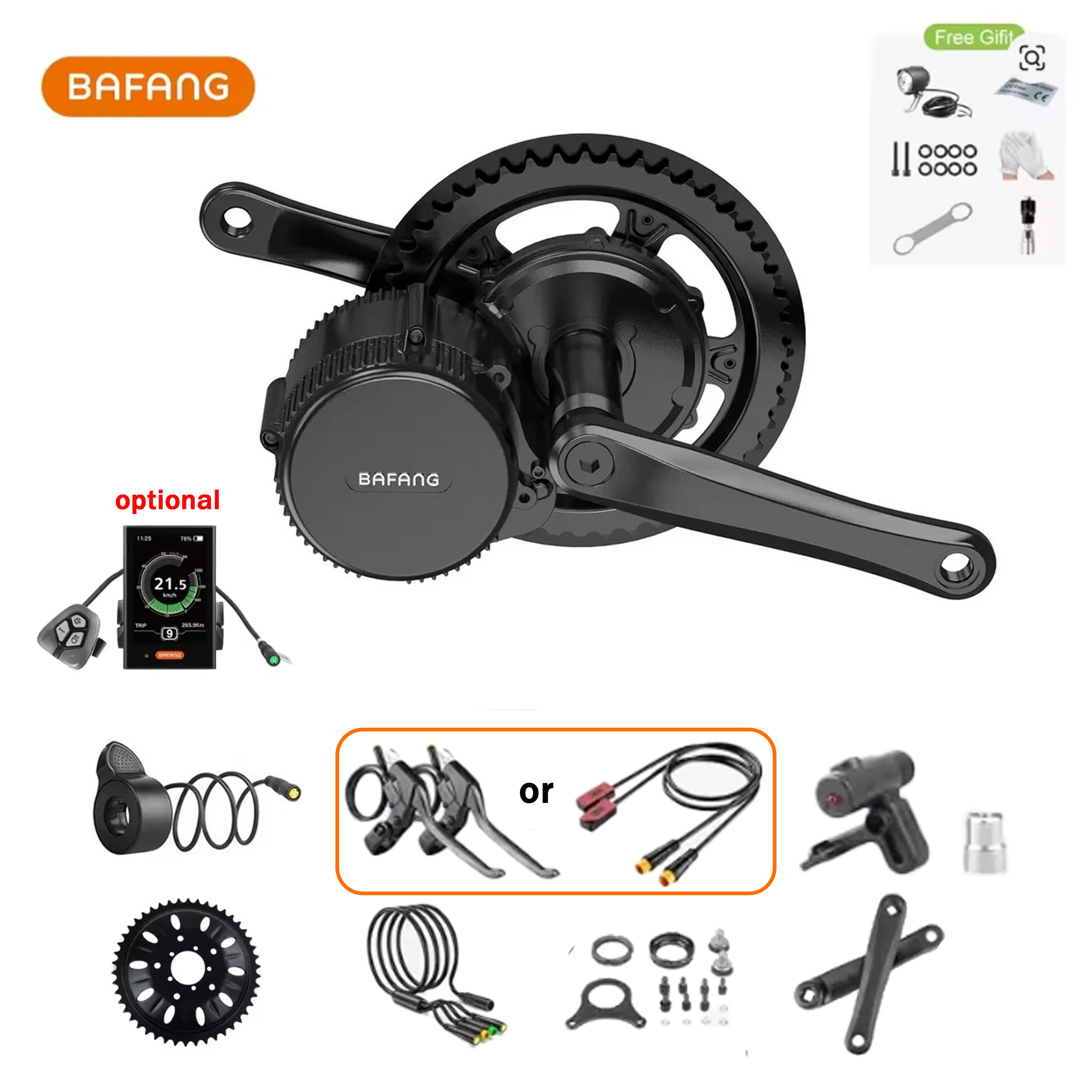 Bafang M615 G320.1000 motor 48V 52V 1000W BBSHD Mid Drive Motor Electric Bike Conversion Kits BB 68/100/120mm UART Protocol