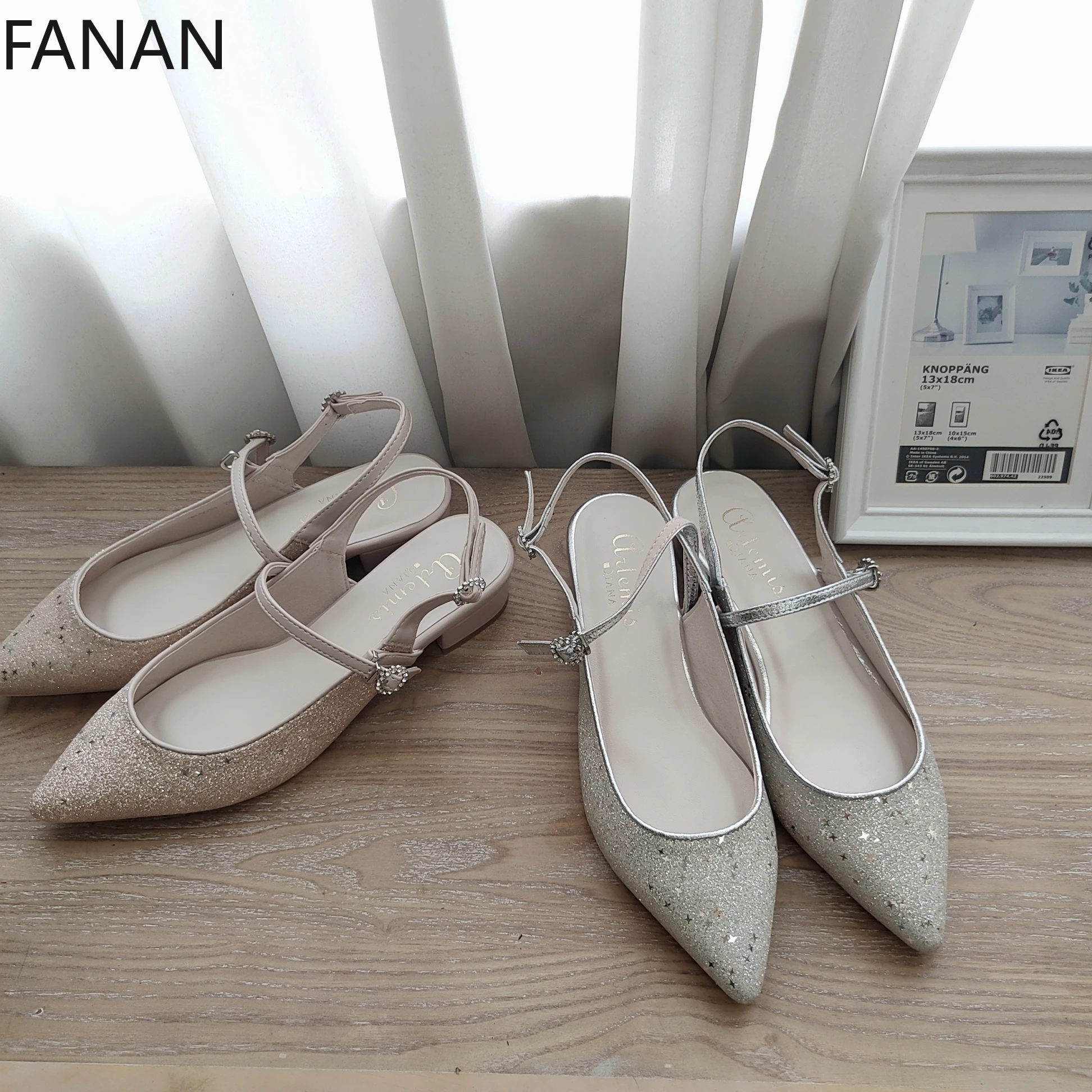 

Сверкающие босоножки на высоком каблуке в стиле ретро, японские тапочки с острым носком, элегантная женская праздничная обувь для девочек, удобные туфли-лодочки