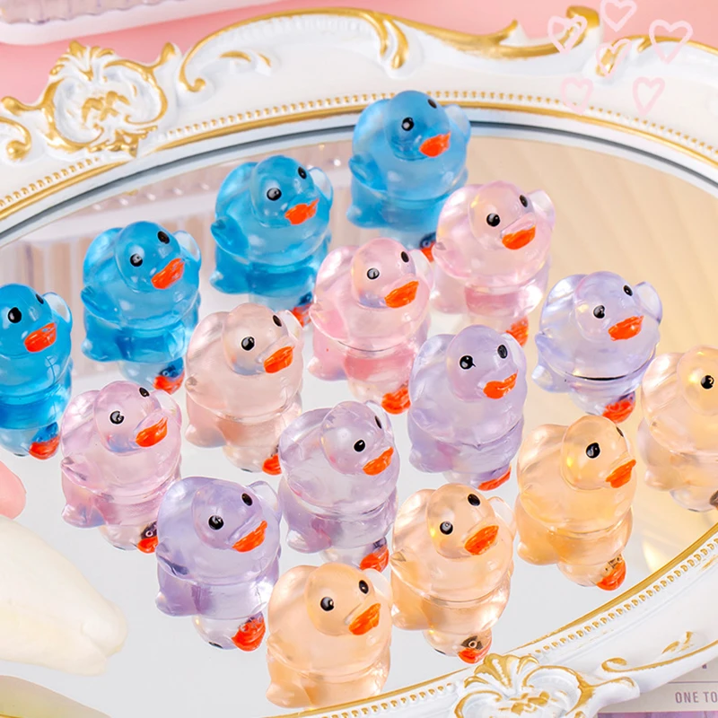 10 قطعة/الحقيبة الكرتون شفافة بطة لينة قرصة ضغط لعب الأطفال الإبداعية بطة لطيف تنفيس الإجهاد الإغاثة الأدوات الاطفال الهدايا