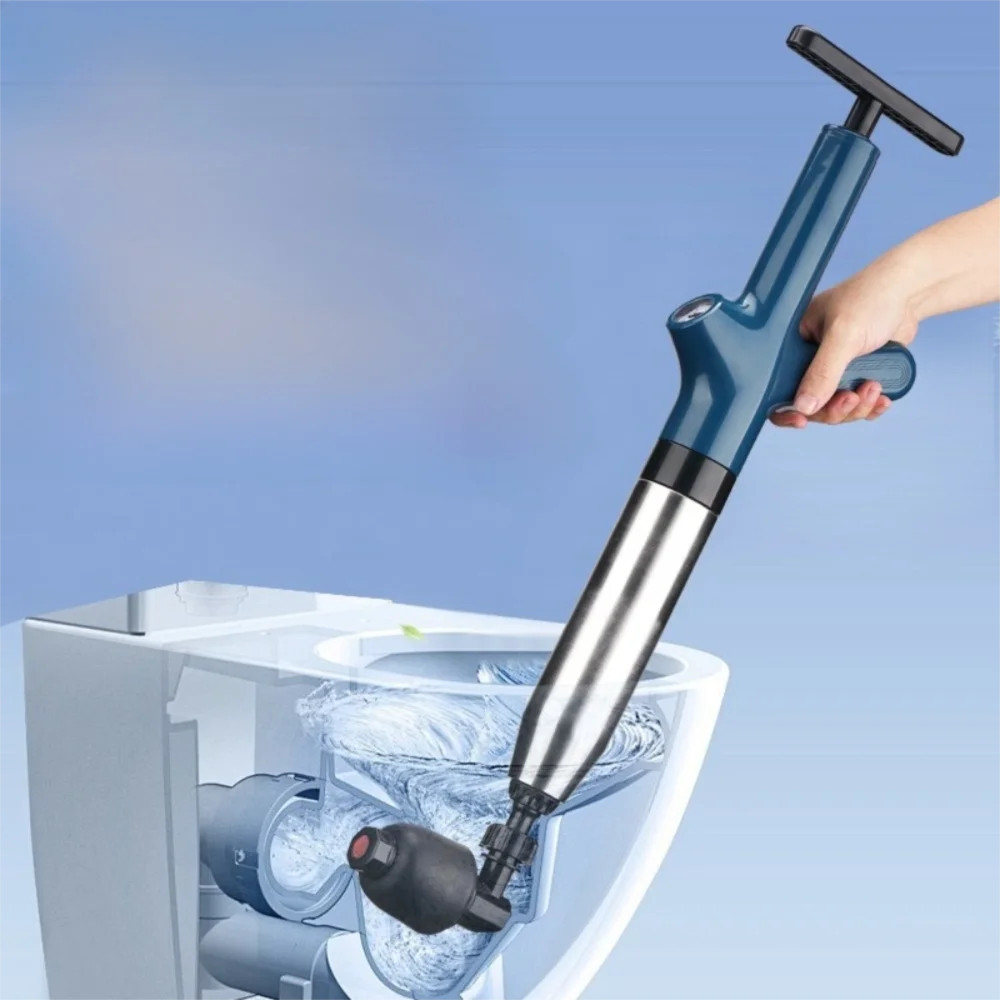 

Plastic Toilet Unclogger Anti-splash Professional Sewer Pipe Unblocker Multifunctional Clog Removal High Pressure Drain Plunger