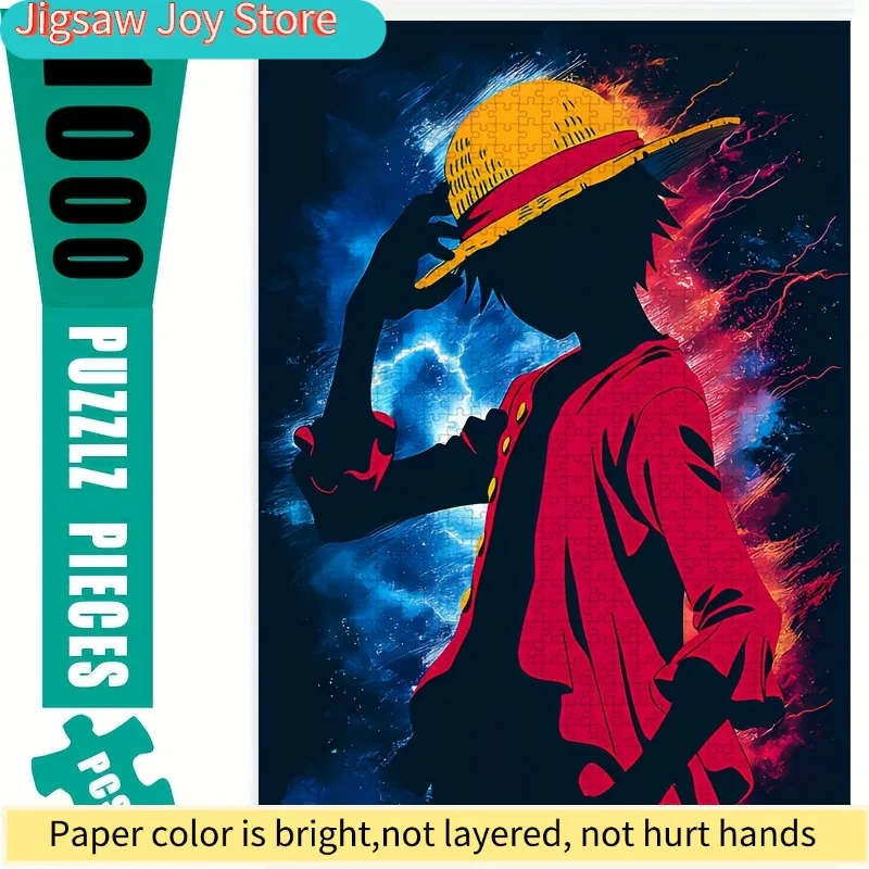 

Large Jigsaw Puzzle - Challenging 2D Flat Brain Teaser with Vibrant Colors, Sturdy Paper Pieces for family Game Night, for ho