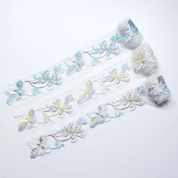 5cm wide butterfly embroidery gold silk thread lace decoration sequin ribbon clothing wedding decoration sewing DIY accessories