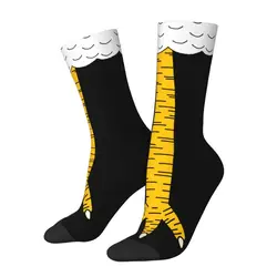 Cool Mens Funny Chicken Legs Dress Socks Unisex Warm Comfortable 3D Printing Animal Paws Crew Socks