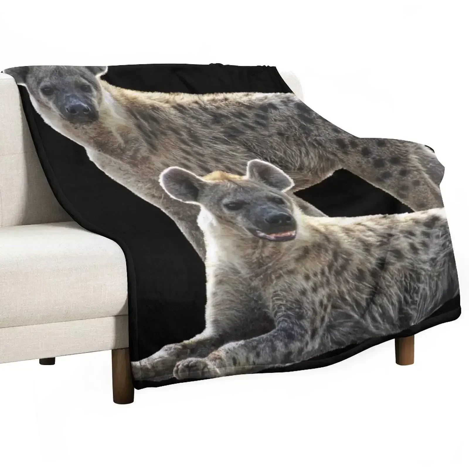 Hyenas on safari in Kenya / Africa Throw Blanket Large for babies Decorative Sofa Blankets For Sofas Tourist Blankets