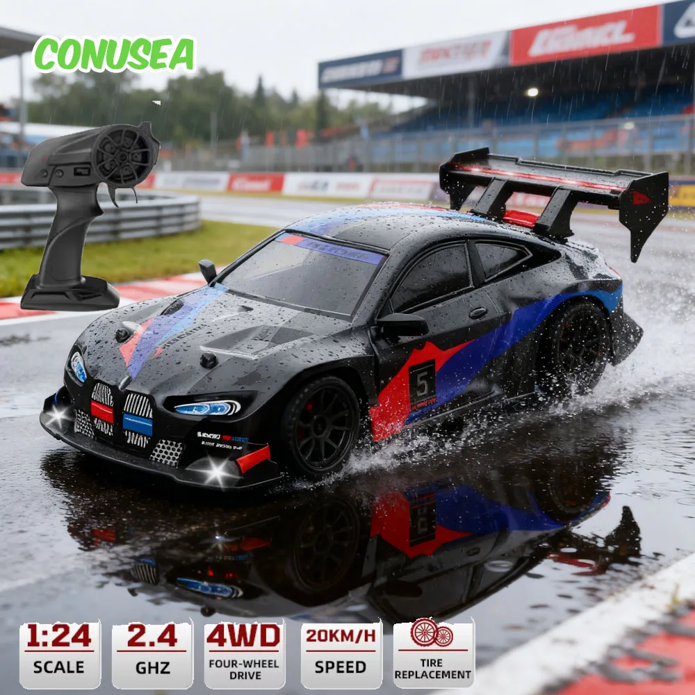 

1/24 RC Drift Vehicle Remote Control Racing Car Competition Race Car Toy for Children 4WD High Speed Cars Electric Model Boys