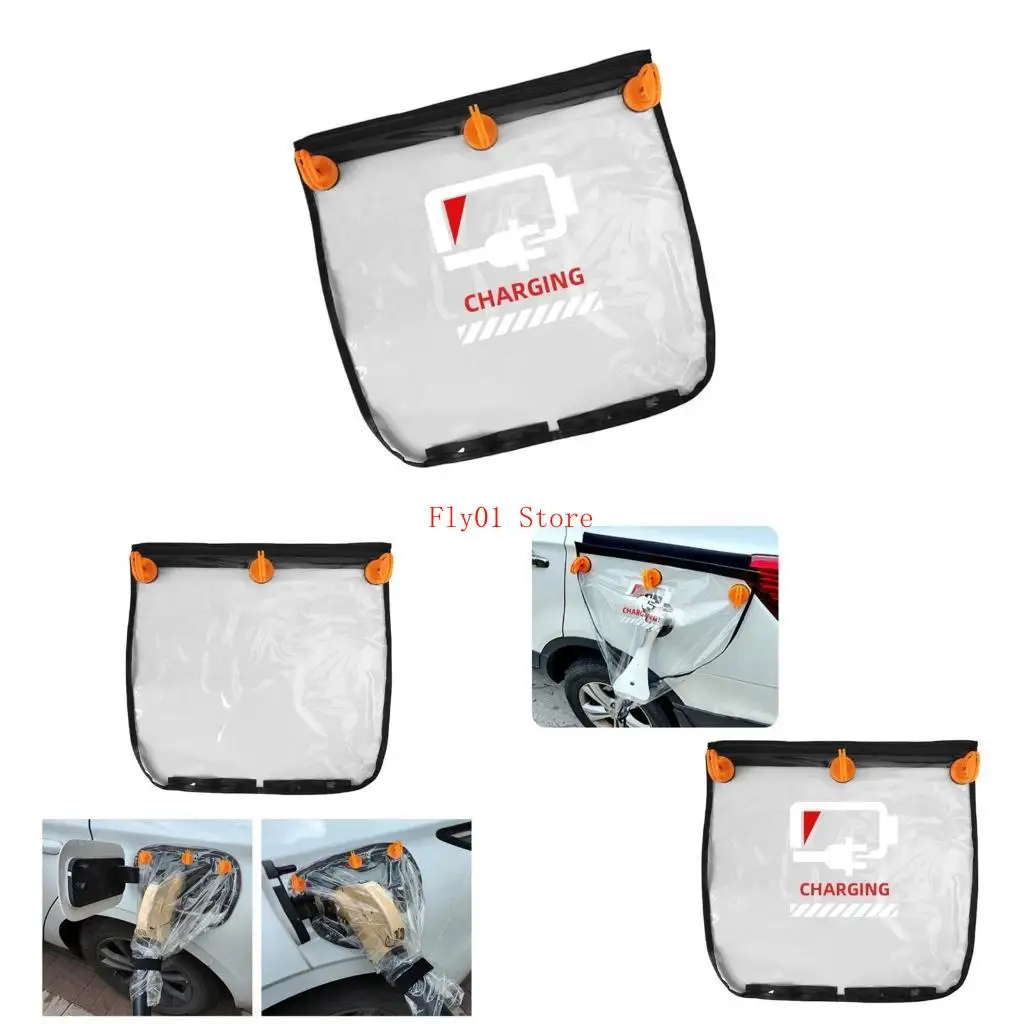

PVC Electric Car Charging Port Rainproof Shielding Protective Rain Cover for Car