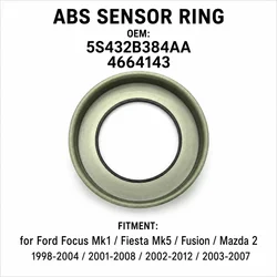 Abs Sensor Ring Rear Axle Left & Right For Ford Focus Fiesta Mk5 Fusion Estate Mazda 2 1.4 1.6 Accessories 5S432B384AA 4664143