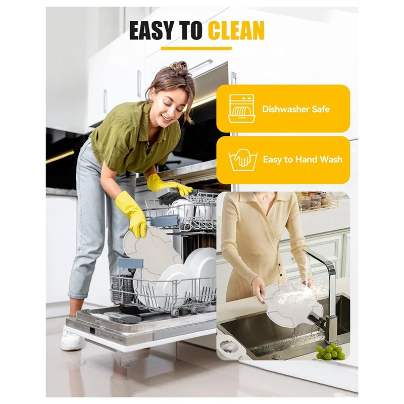 

A15Q-Silicone Heat-Resistant Mats For Ninja Airfryer FN101 Anti-Slip Kitchen Countertop Potholders