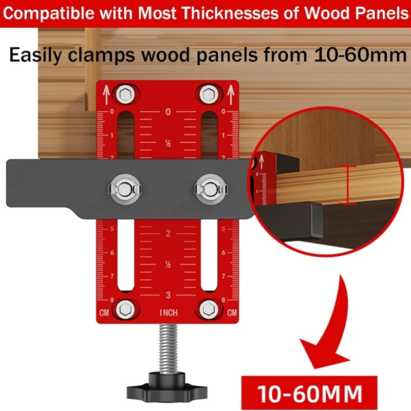 DIDI Adjustable Cabinet Door Installation Positioner, Cabinet Door Mount Locator Versatile Hardware Jig For Woodworking