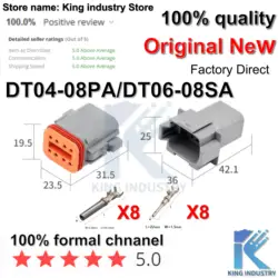 DT04-08PA DT06-08SA 자동차 커넥터, 방수 암수, 50 세트