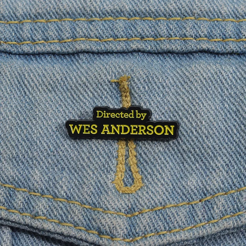 Wes Anderson Enamel Pin Famous Director Movie Fan Metal Brooch Lapel Backpack Badge Jewelry Decorative Accessories For Friends