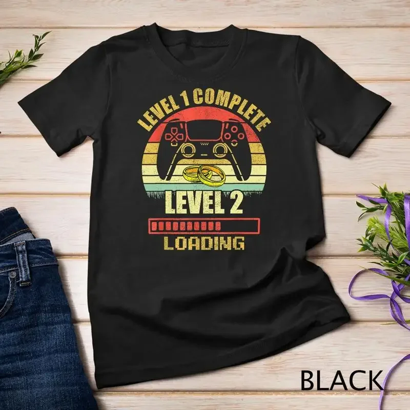 Couples Shirts For Him Level 1 Complete Wedding Anniversary Unisex T shirt
