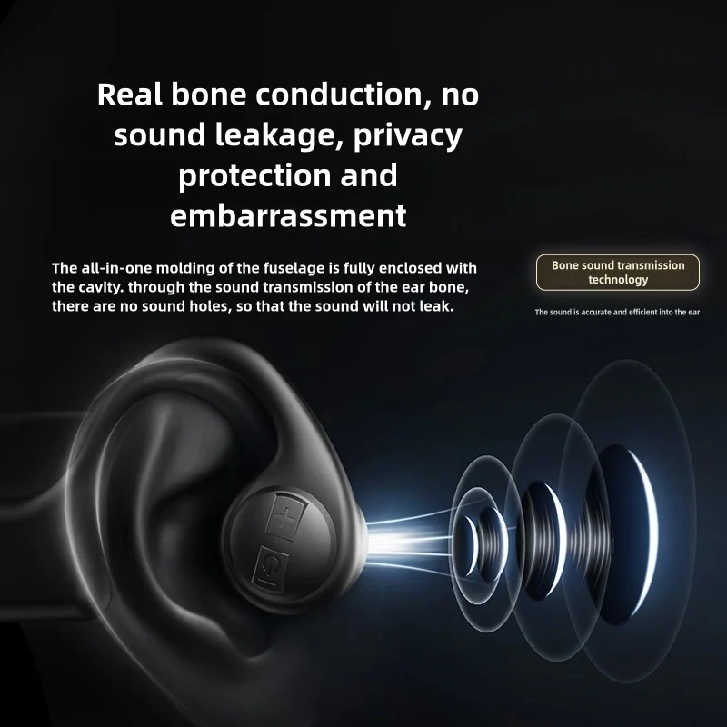 Kinglucky X7 Conduction Earphones IPX6 Waterproof Wireless Headphones Bluetooth Earphones Sports outdoor noise reduction