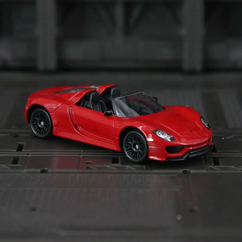

CCA 1:61 porsche 918 Spyder, суперкар из сплава, трансформируемая модель автомобиля, украшения, моделирование, мини-карманный автомобиль.