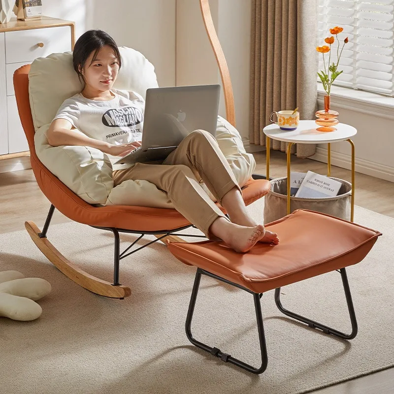 Rocking chair balcony rocking chair adult recliner chair household small apartment