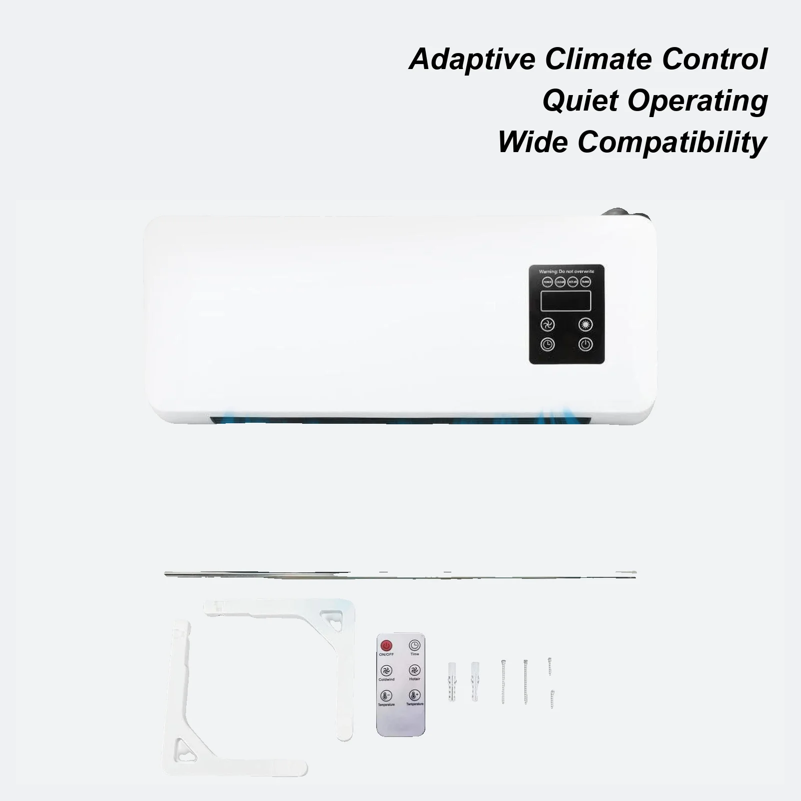 

Cold and Warm Dual Purpose Air Conditioner Heater and fan Combo Wall Mounted Desktop 2in1 Fan Timing Function Heating and Cool