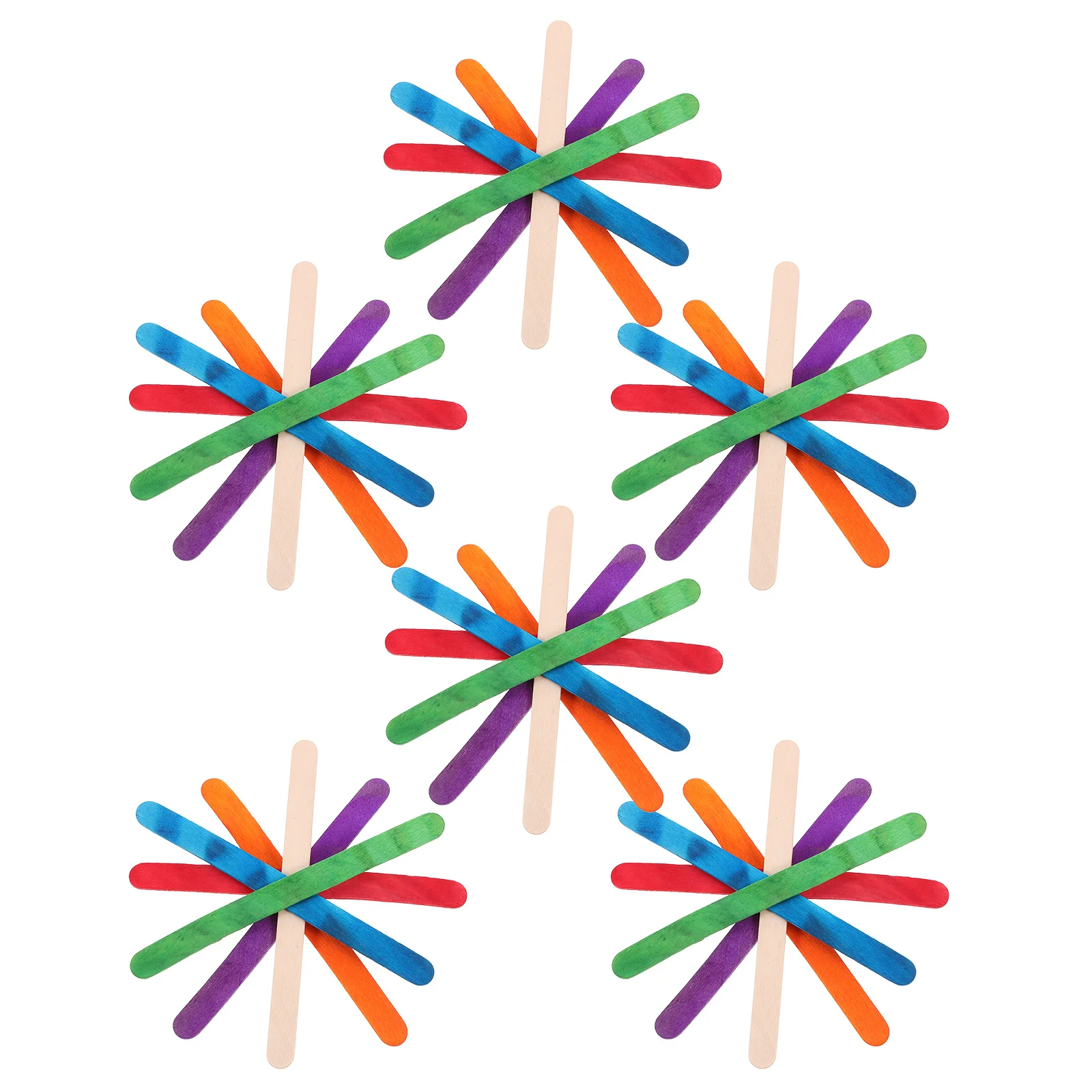 

100 шт. цветные деревянные палочки для рукоделия, невощенные гладкие палочки для рукоделия с мороженым для рукоделия, ручная работа, искусство, класс, детские творческие проекты