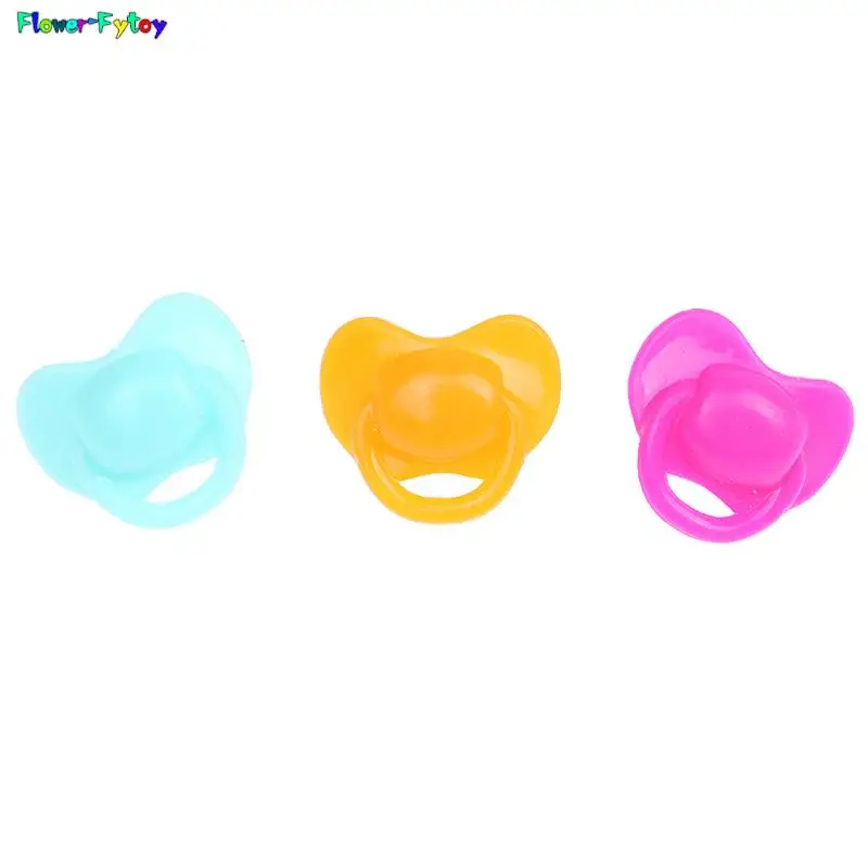 20Pcs Miniature Doll Pacifier Expression Pacifier Toy Accessories Plastic Toys Playhouse Toys Children\'s Doll House Random Color