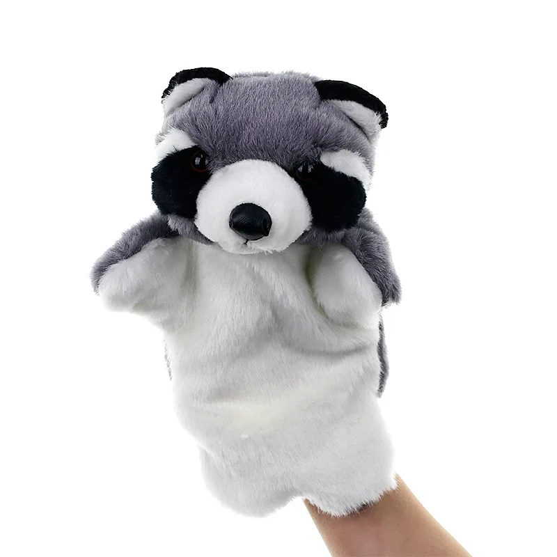 Animal Puppet Civet Cat Dolls Plush Hand Doll Early Education Learning Toys Children Marionetes Puppets For Telling Story