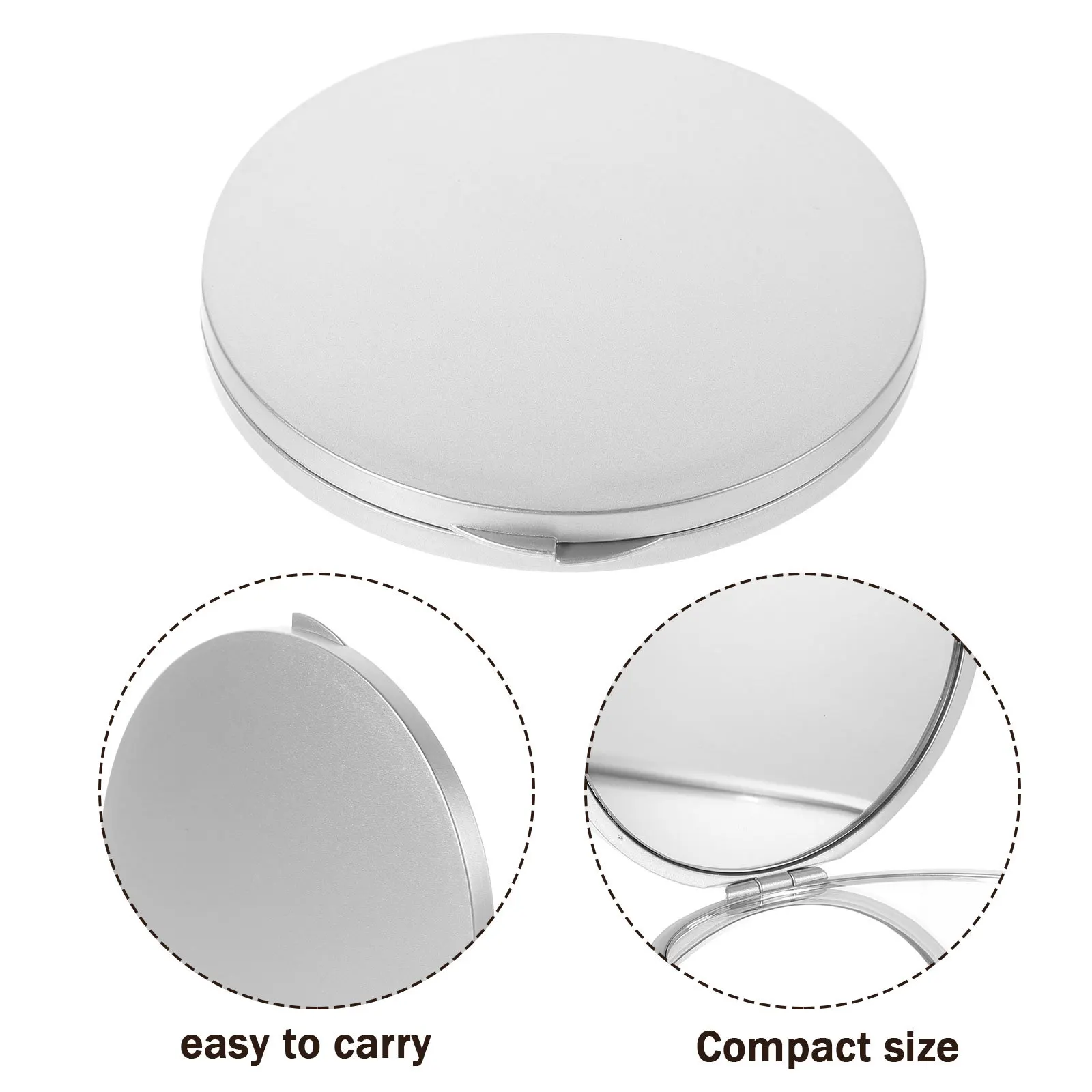 Pocket Magnifying Mirror Mini Round Compact Makeup Folding Travel Small Double-Sided Portable Mirror for Outdoor