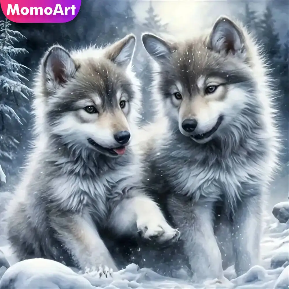 Momoart Bär Diamant Mosaik Tier voller Runde Diamant Malerei Mond Stickerei neue Ankunft handgemachte Hobby