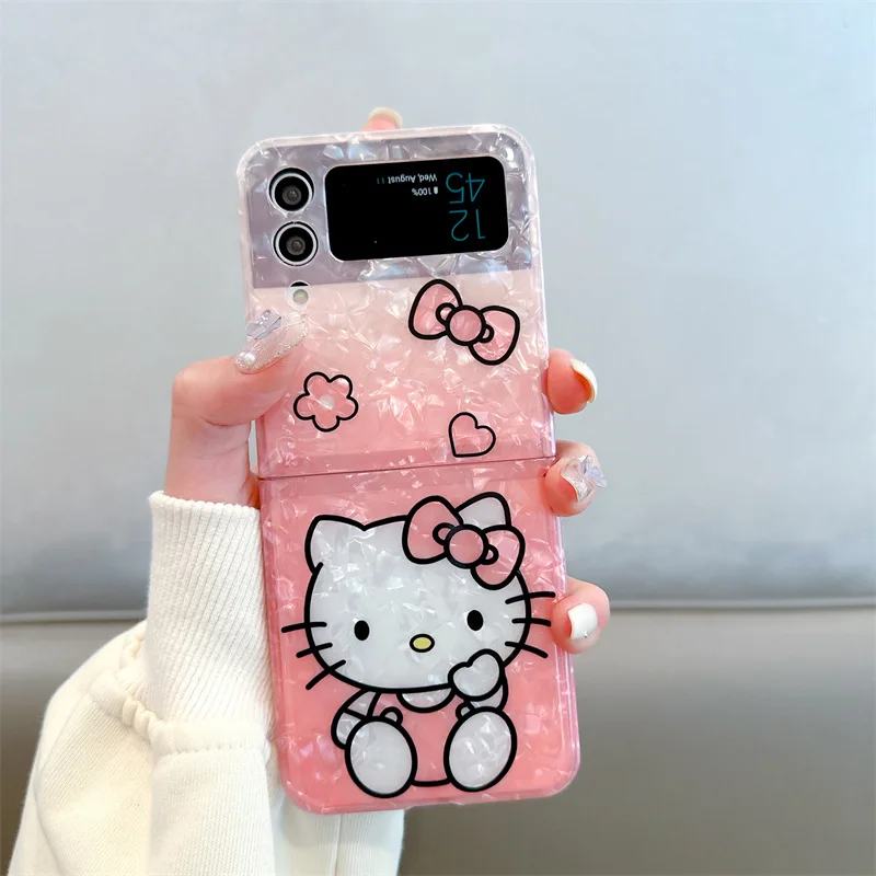 Sanrio-ビーズ付き携帯電話ケース,フラップ付き3 4 5g,ビーズ用保護ブレスレット