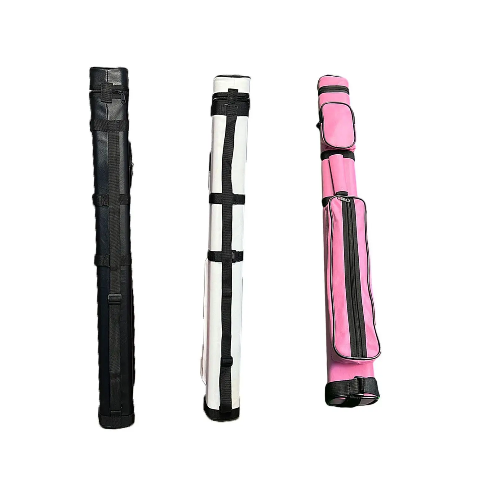Billiard Stick Carrying Case Storage Pouch 1/2 Cue Case Portable Scratch Resistant Organizer Container Dustproof Carry Bag