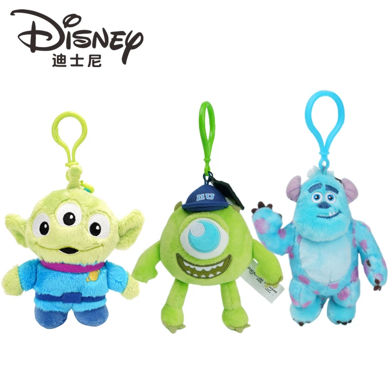 

100% Genuine Disney 12cm Monsters University Mike Sullivan Plush Toy Cartoon Surrounding Children's Gifts Big-eyed stuffed Doll