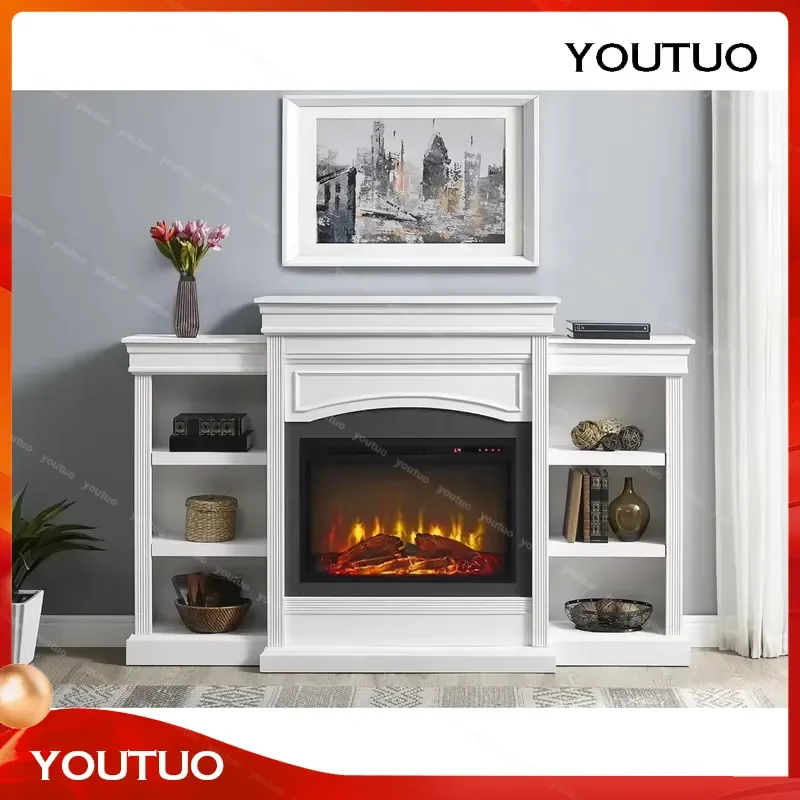 Y Home Lamont 69 Inch Electric Fireplace with Mantel Shelves Replaceable Insert Heater Remote Control Tool Parts
