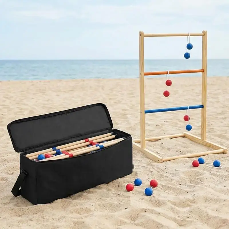 

Портативная сумка для игры в мяч с лестницей и регулируемым плечевым ремнем, органайзер для лестницы, чехол для уличного двора