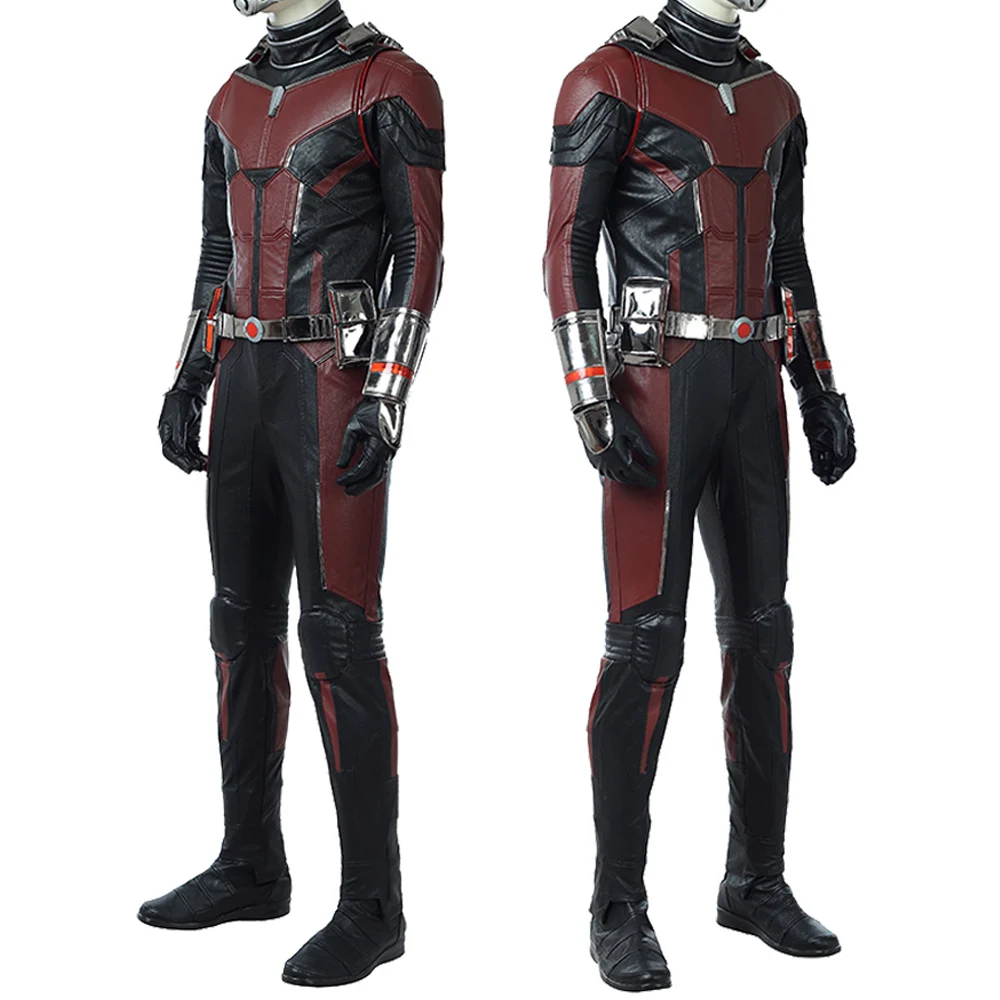 Scott Lang Cosplay Costume Halloween Carnival Superhero Ant Outfit Custom Made Battle Jumpsuit With Accessories