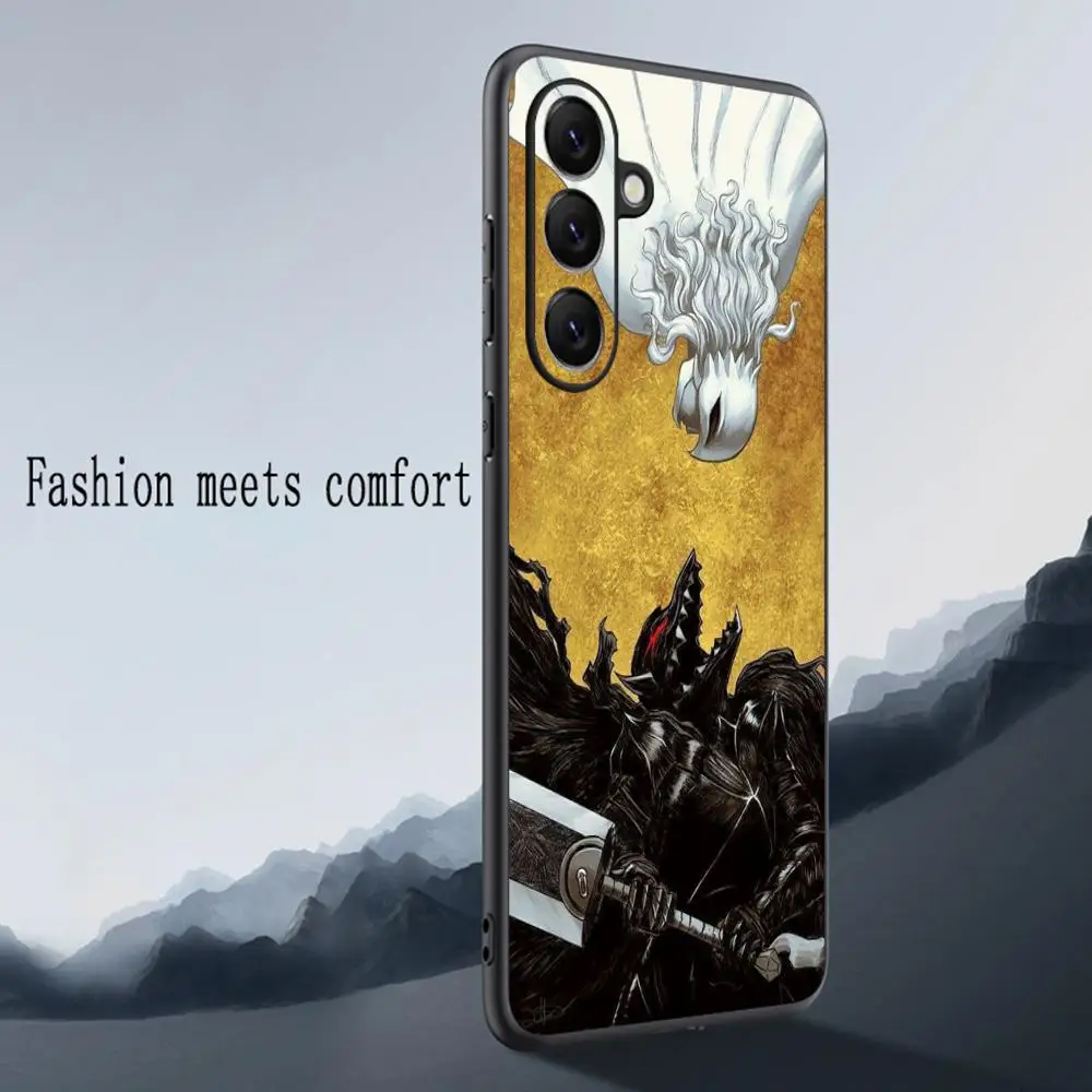 Griffith cool man design anime Phone Case For Samsung Galaxy S25 S24 S23 S22 S21 S20 Plus Ultra Note20 Limited Soft Black view 6