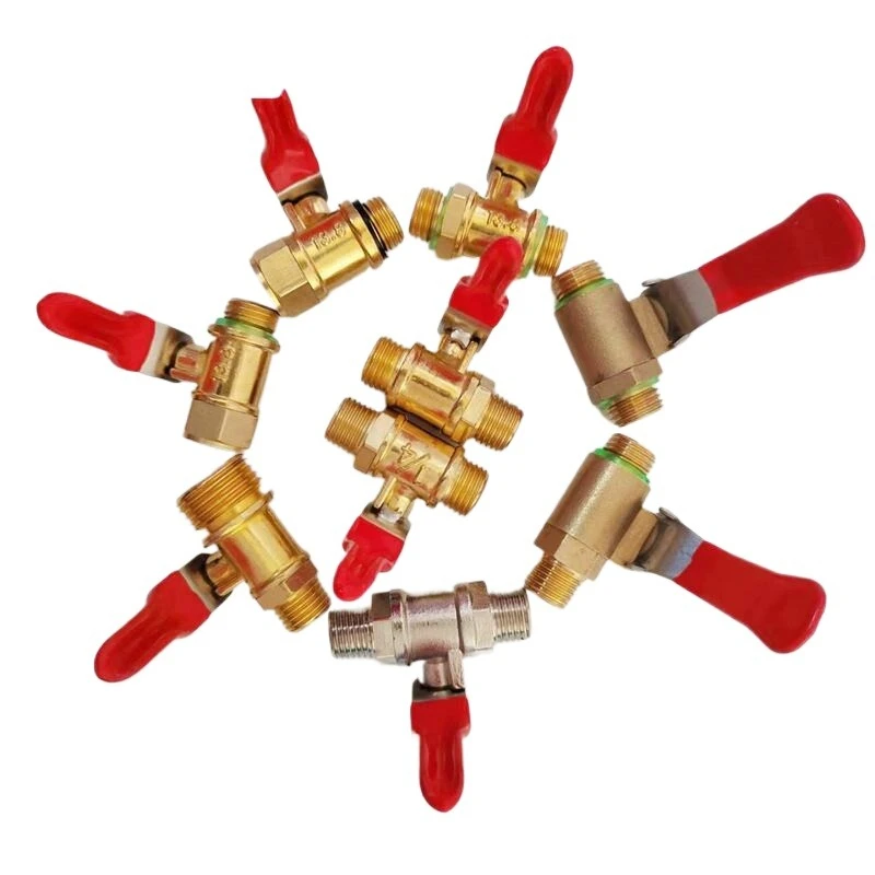 All Copper Agricultural Motorized Spray Plunger Pump Head Ball Valve Switch High-pressure Pesticide Dispenser Accessories