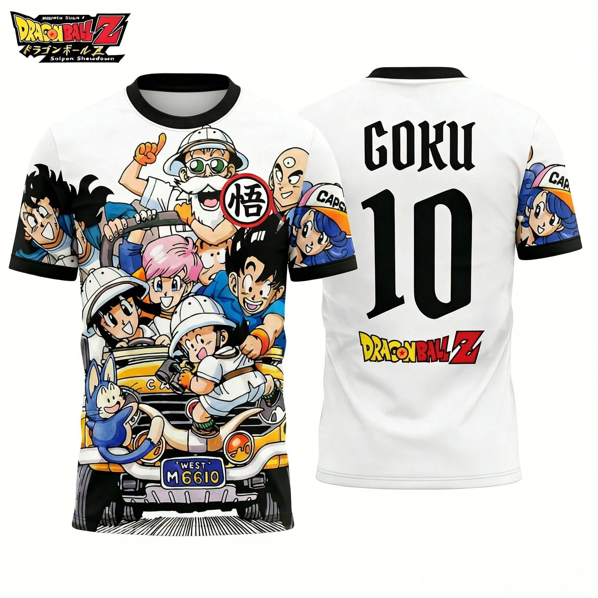 

Летняя футболка оверсайз «Драгон Болл» 2026 с высококачественной 3D-печатью: классические персонажи и Гоку, унисекс, ретро-дизайн