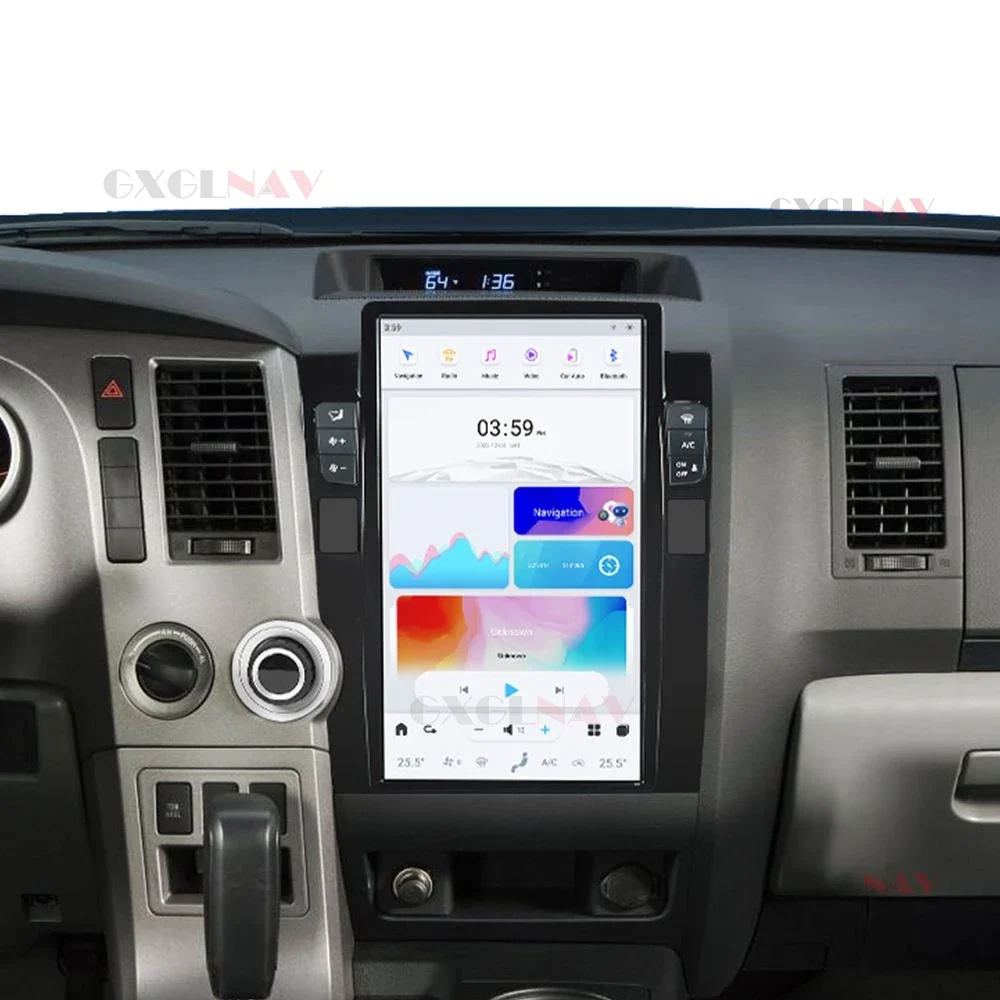 13.6 "أندرويد لتويوتا تندرا سيكويا 2007-2013 راديو السيارة مشغل وسائط متعددة رئيس وحدة ستيريو لتحديد المواقع والملاحة Carplay كوالكوم