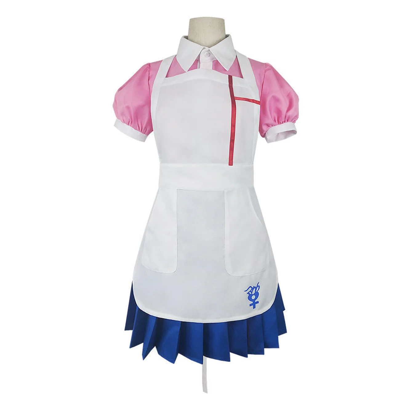 

Hemixush Anime Cos Mikan Tsumiki Cosplay Costume Party Uniform Full Set Kawaii Unisex Maid Suit