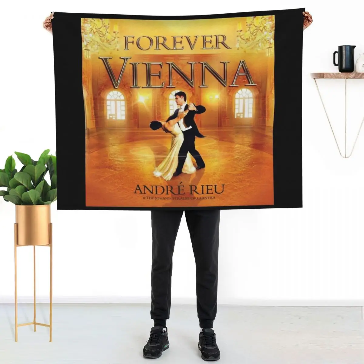

Andre Rieu forever vienna Throw Blanket Cozy Napping Blanket Gift for Mom Dad