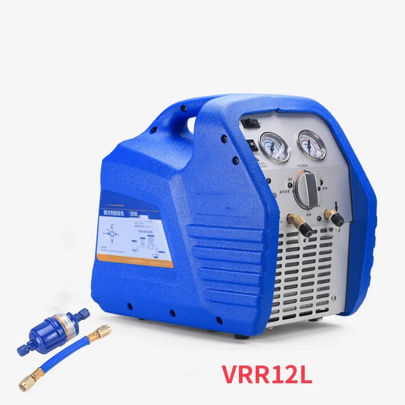 2025 VRR12L Refrigerant Filling Refrigerant Fluorine Extractor 220V Mini Air Conditioning Refrigerant Freon Recovery Machine