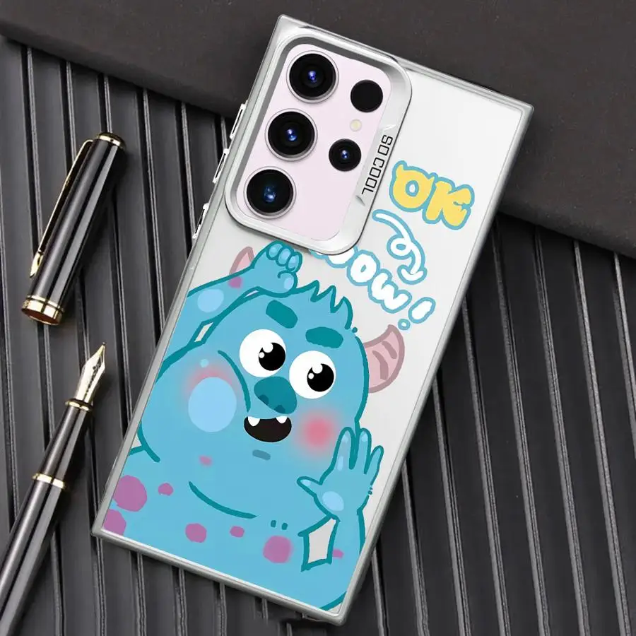 Shockproof Case For Samsung Galaxy S24 S23 S22 Ultra S20 FE S21 Plus Note 20 Silicone Shell Phone Cover M-Monsters Inc Funda