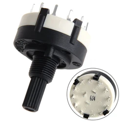 Rotary Switch RS26 1P12T Band Switch Band Channel Rotary Selector Switch 1 Pole 12 Position Selectable Position