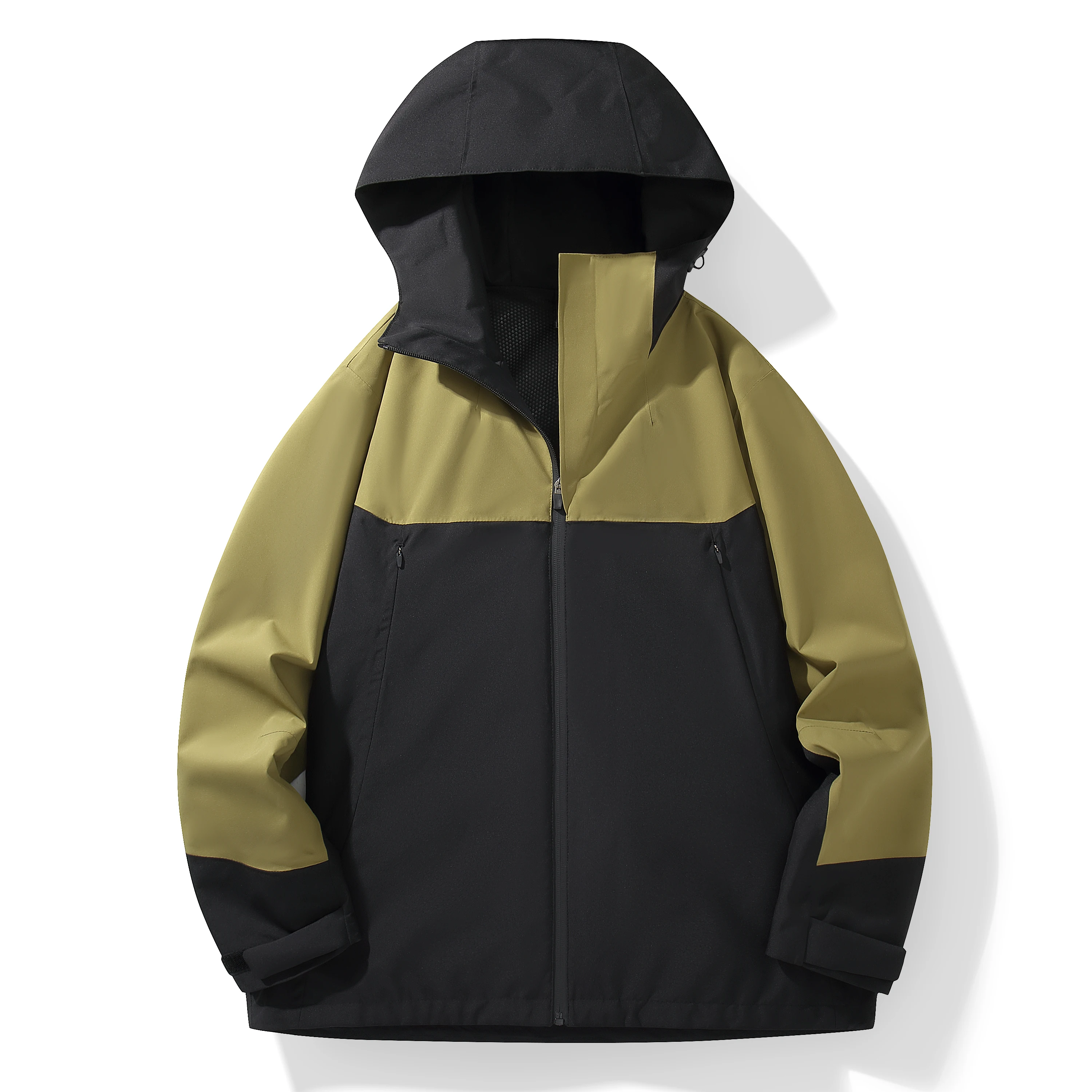 

Men's Fashion Outdoor Jacket Streetwear Windbreaker Waterproof Lightweight Hooded Coat Urban Style Windproof Raincoat