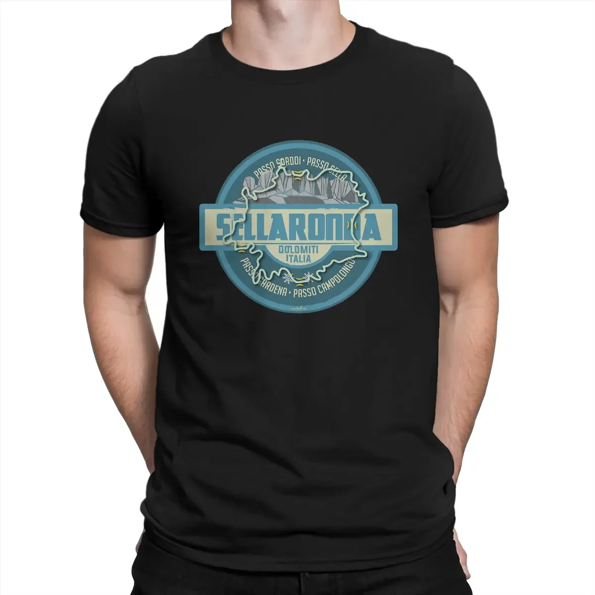 Sella Ronda Dolomites Sellaronda Italy Sticker Unique TShirt Motorcycles Leisure T Shirt Hot Sale T-shirt For Adult