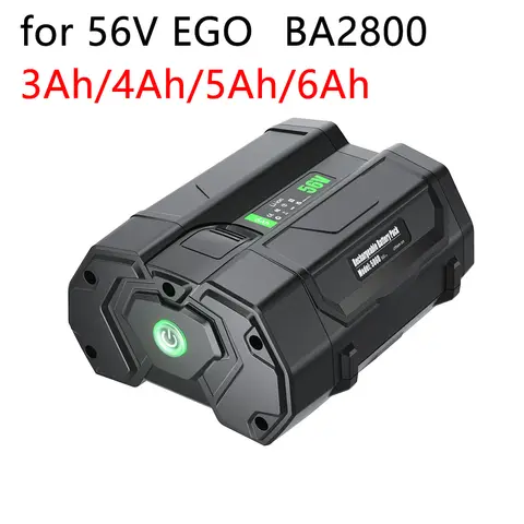 For EGO BA2800 56V 6000mAh Replacement Battery Compatible For EGO BA2800T BA4200 BA4200T BA1400 BA1400T BA5600T BA2240 BA1120