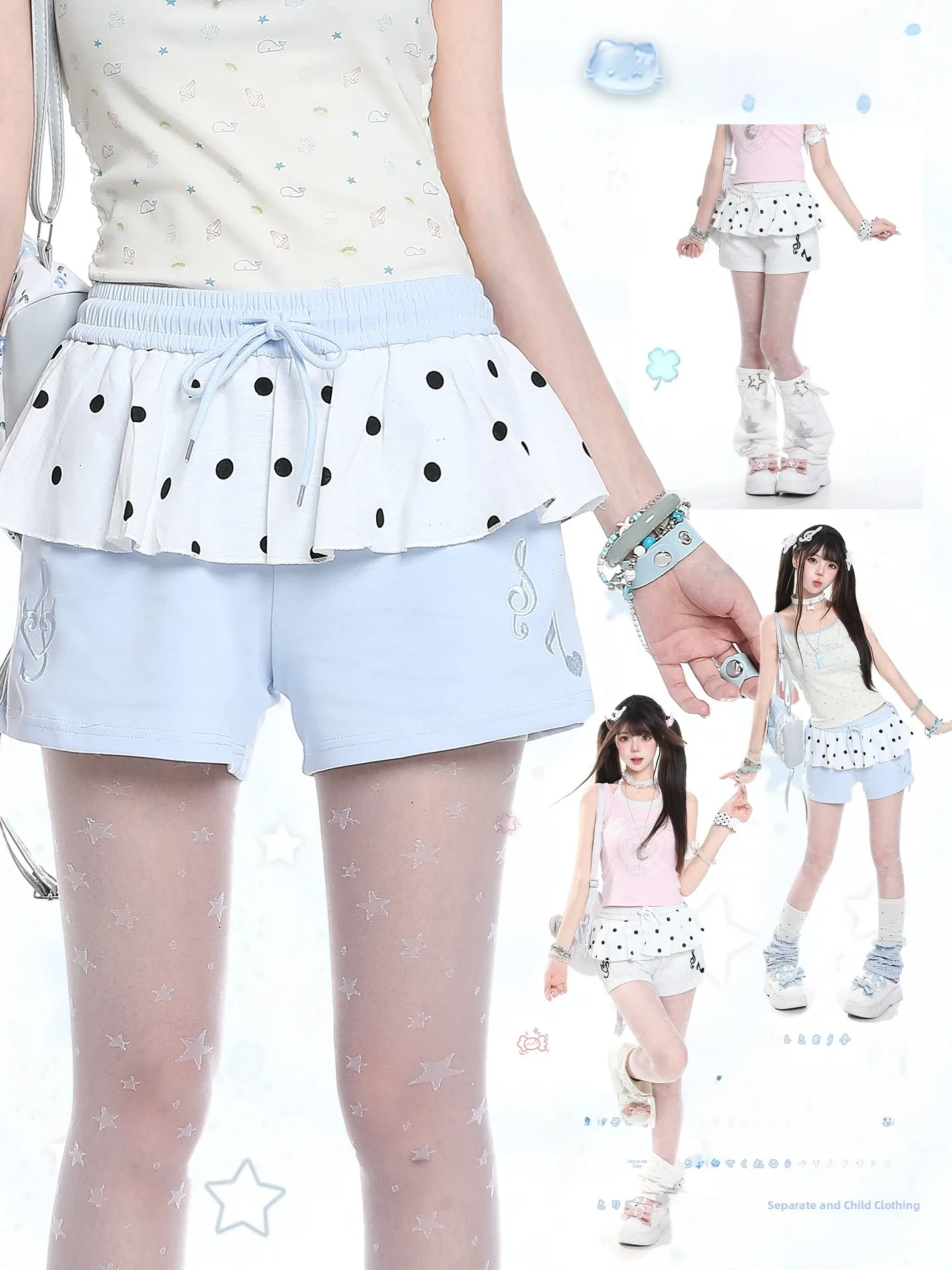 American Retro Polka Dot Casual Shorts Women Summer Design Sensation  High Waist Slimming Super Beautiful Loose Hot Pants