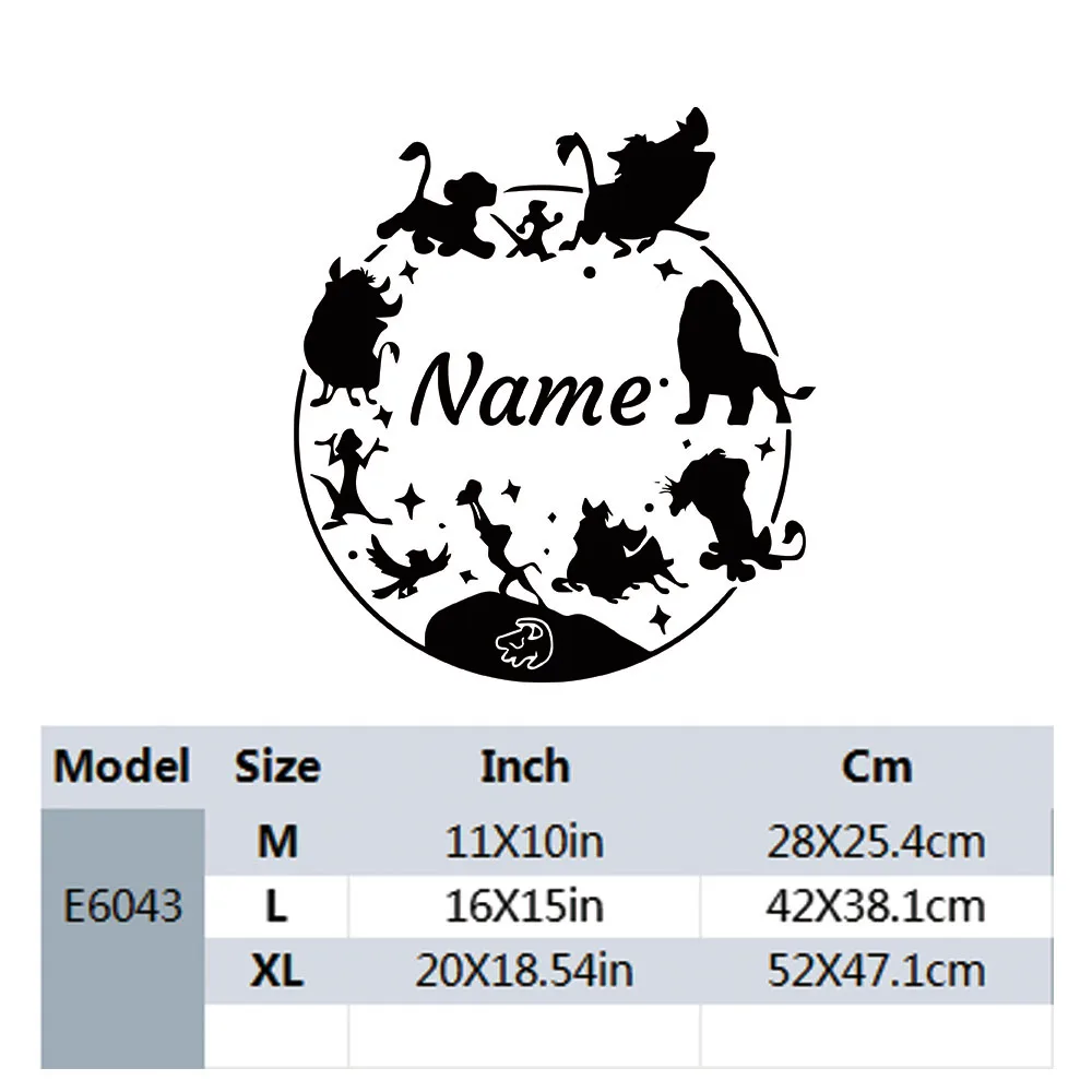 1PC Creative Animal Customizab - Wall Decal Nursery recension och pris