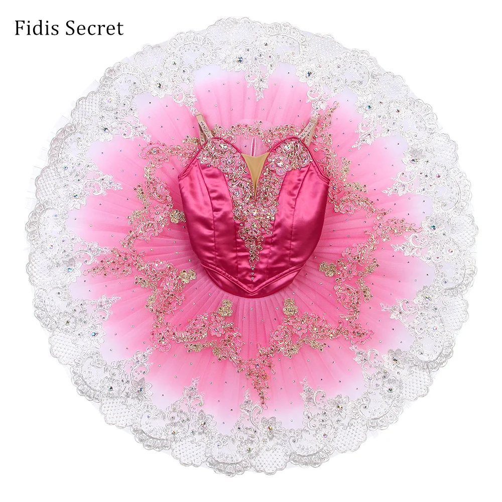 

Женские розовые классические балетные пачки с эффектом омбре, балетки для девочек, спящая красавица, конкурс, профессиональный сценический костюм