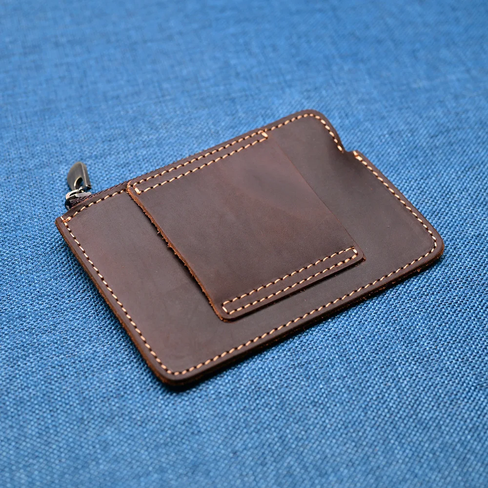 Kleine Designer-Gürteltaschen aus schwarzem Leder für Karten und Münzfach, Rindsleder-Taillengürteltasche für Herren, Beutel, Schutzhülle – Detail 3