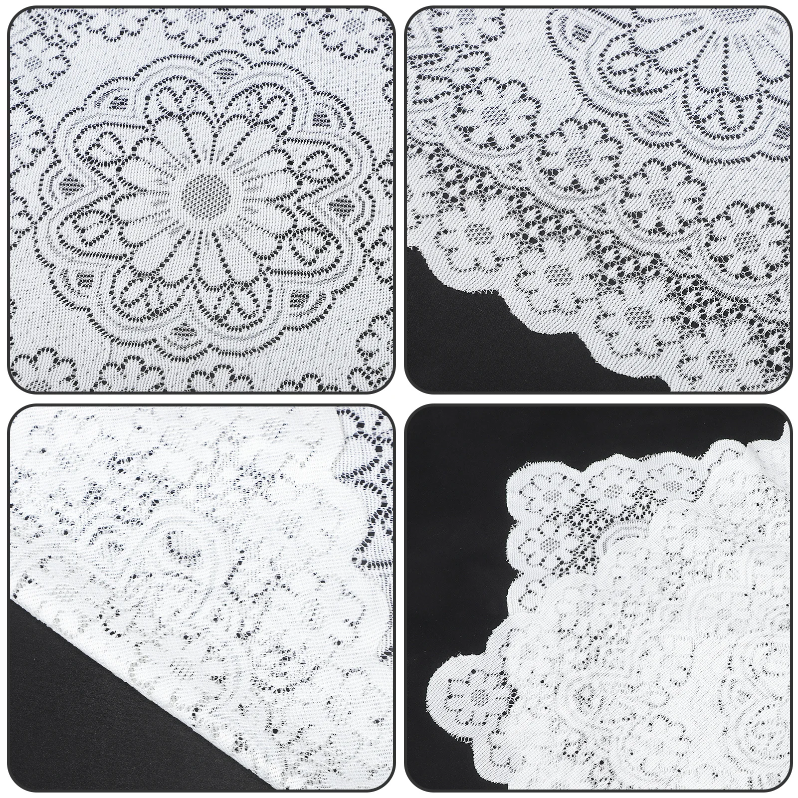 

Lace Dust Cover Multifunction Elegant Dust Protector for Fridge Microwave Oven Bedside Table Lace Refrigerator Cover